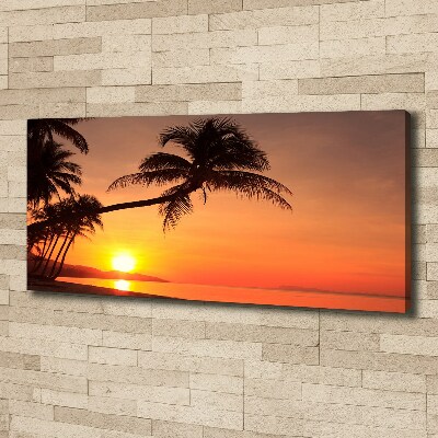 Wandbild Sunset Beach