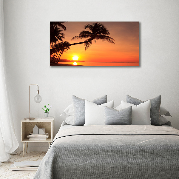 Wandbild Sunset Beach