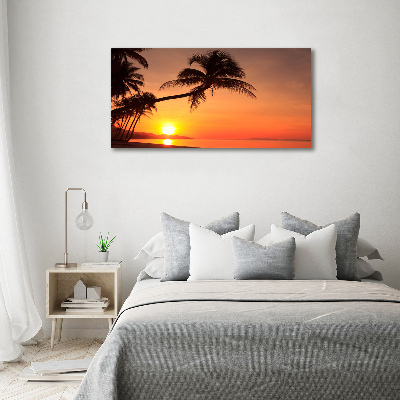 Wandbild Sunset Beach