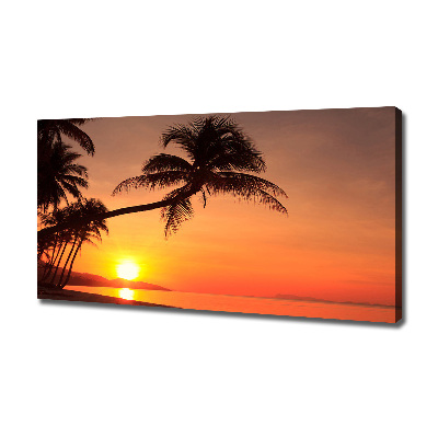 Wandbild Sunset Beach