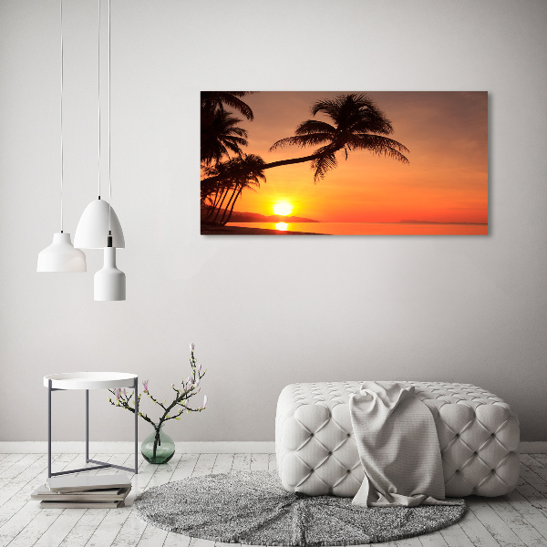 Wandbild Sunset Beach