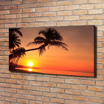 Wandbild Sunset Beach