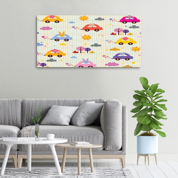 Wandbild Spielzeugautos