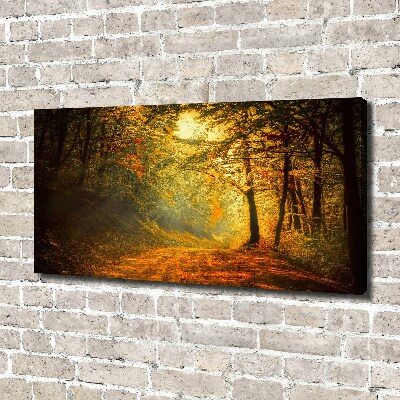 Wandbild Wald im Herbst