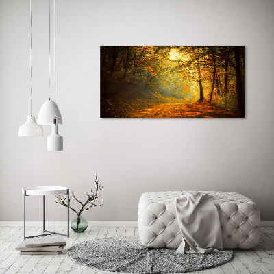 Wandbild Wald im Herbst