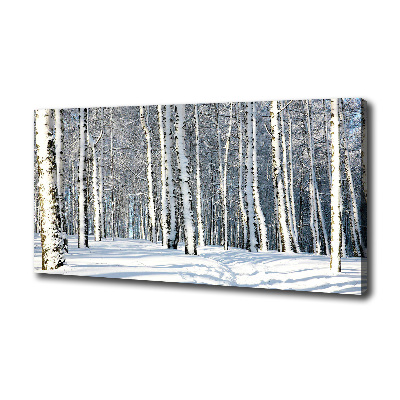 Wandbild Wald im Winter