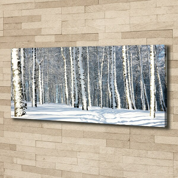 Wandbild Wald im Winter