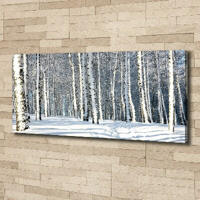 Wandbild Wald im Winter