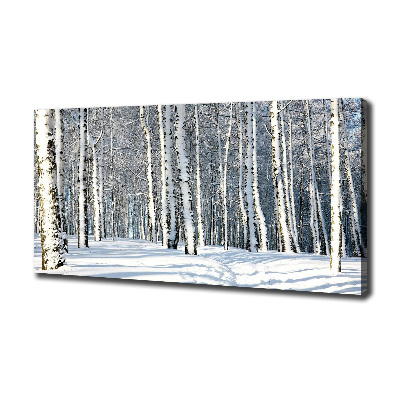 Wandbild Wald im Winter