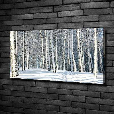 Wandbild Wald im Winter