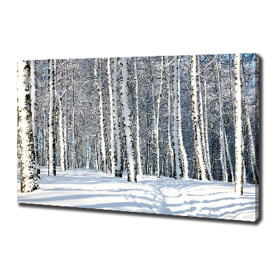 Wandbild Wald im Winter