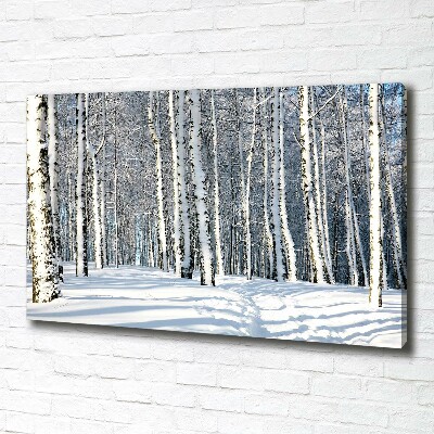 Wandbild Wald im Winter
