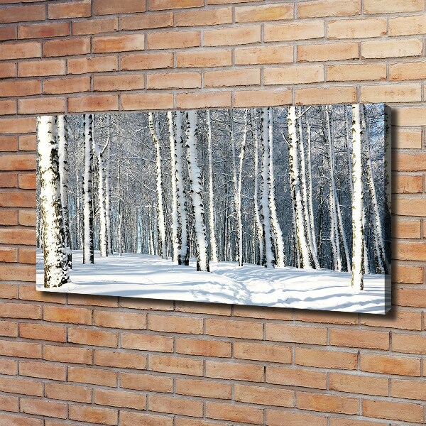Wandbild Wald im Winter