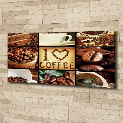 Bild auf leinwand Kaffeecollage