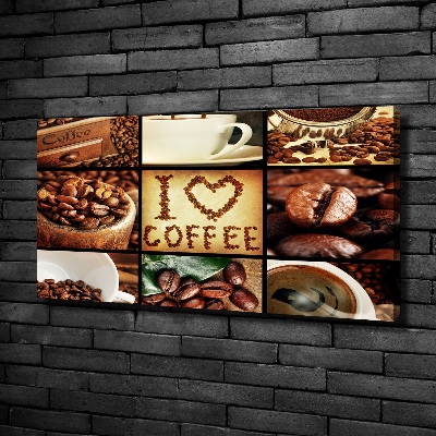 Bild auf leinwand Kaffeecollage