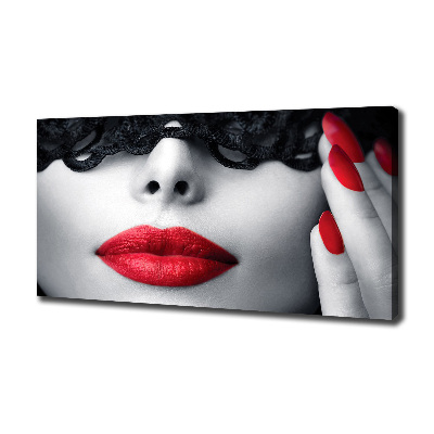 Bild auf leinwand Spitzenmaske