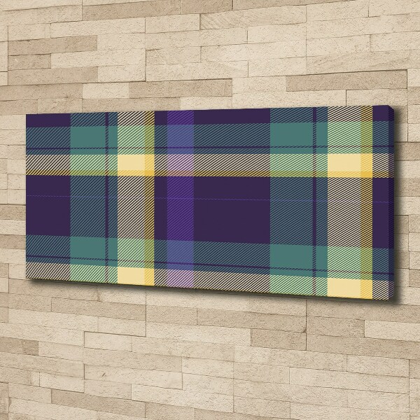 Wandbild Karierte Textur