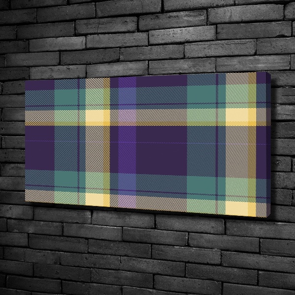 Wandbild Karierte Textur