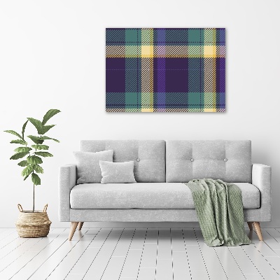 Wandbild Karierte Textur