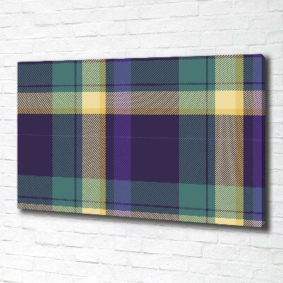 Wandbild Karierte Textur