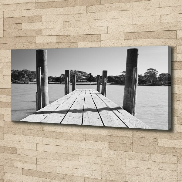 Bild auf leinwand Holzsteg