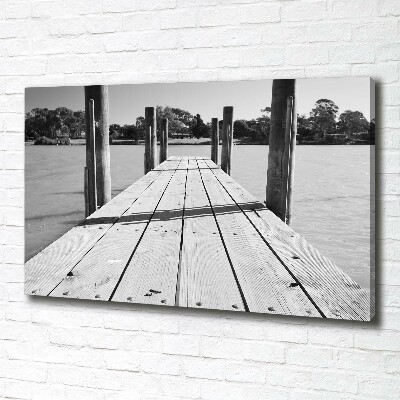 Bild auf leinwand Holzsteg