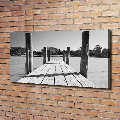 Bild auf leinwand Holzsteg