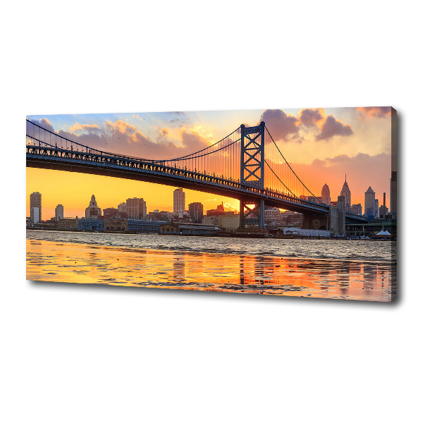 Wandbild Philadelphia-Brücke