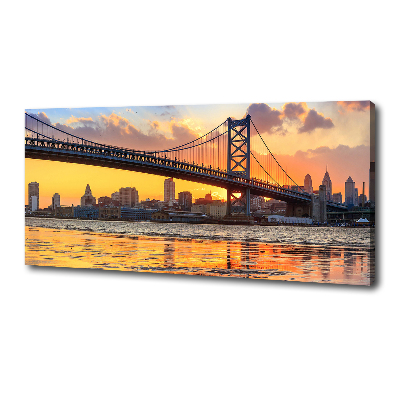 Wandbild Philadelphia-Brücke