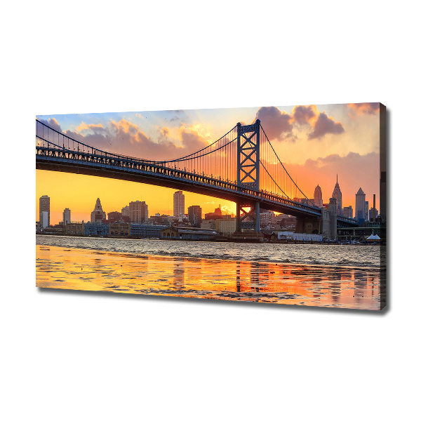 Wandbild Philadelphia-Brücke