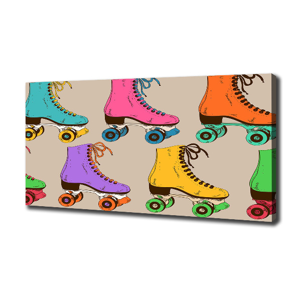 Wandbild Bunte Rollschuhe
