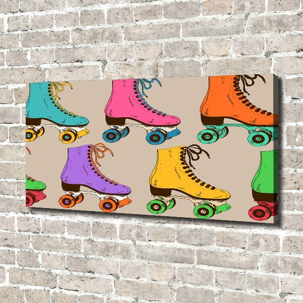 Wandbild Bunte Rollschuhe