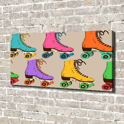 Wandbild Bunte Rollschuhe