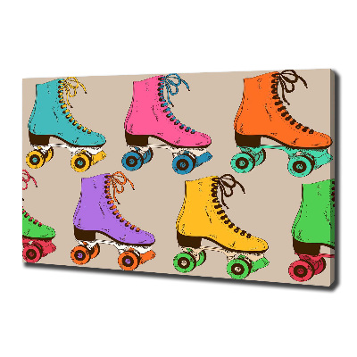 Wandbild Bunte Rollschuhe