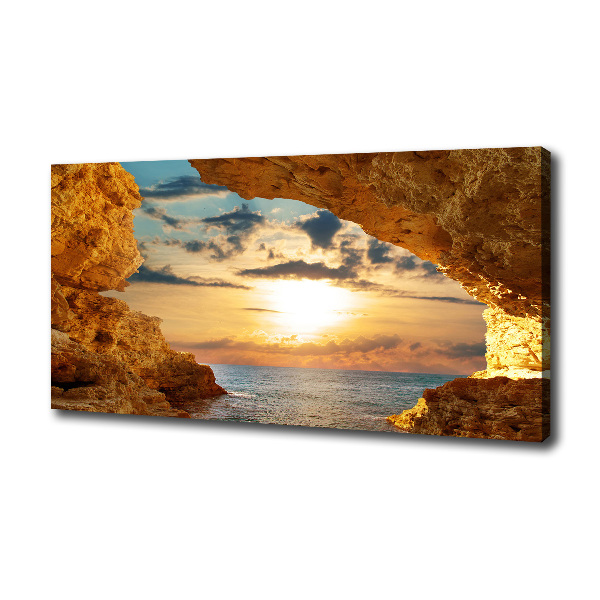 Bild auf leinwand Grotte am Meer