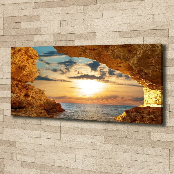 Bild auf leinwand Grotte am Meer