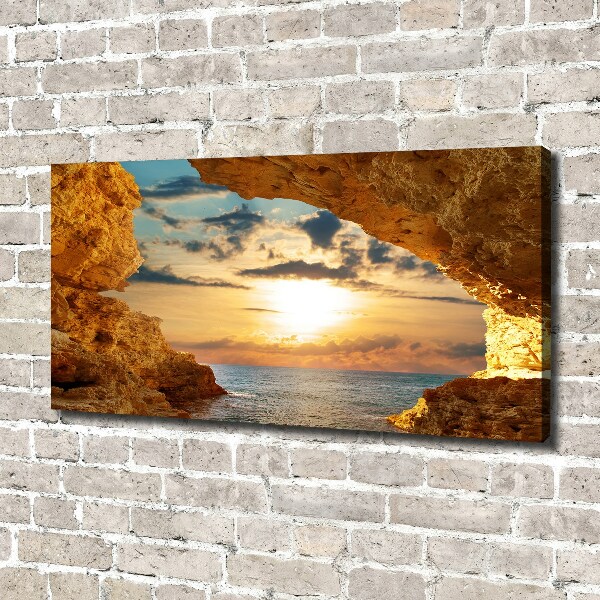 Bild auf leinwand Grotte am Meer