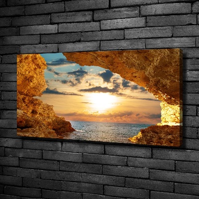 Bild auf leinwand Grotte am Meer