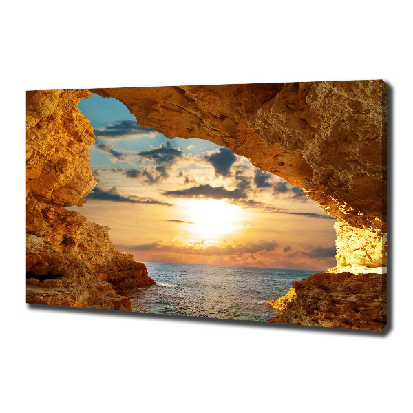 Bild auf leinwand Grotte am Meer