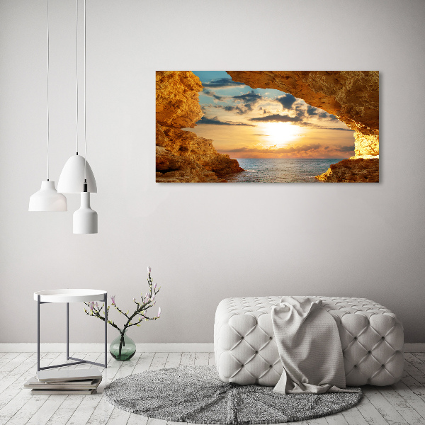 Bild auf leinwand Grotte am Meer