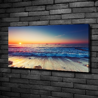 Wandbild Sonnenaufgang am Meer