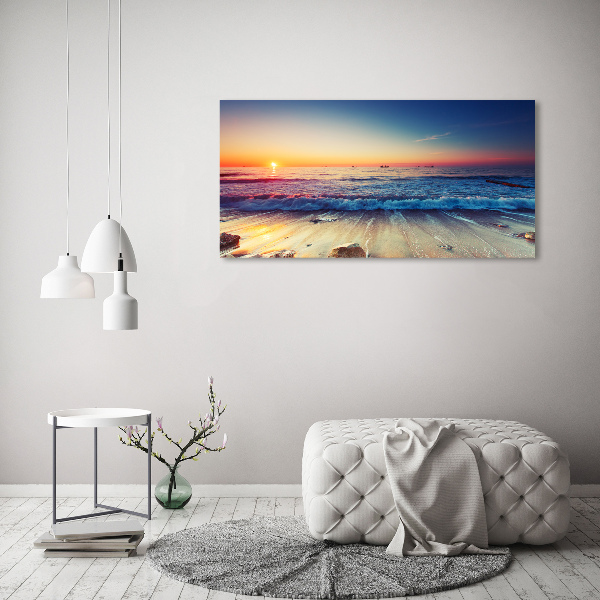 Wandbild Sonnenaufgang am Meer