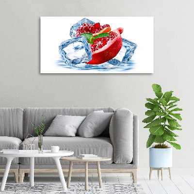 Fotobild Granatapfel mit Eis