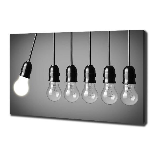 Wandbild Sechs Glühbirnen