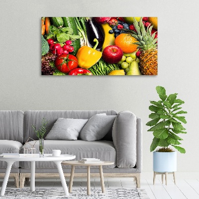 Wandbild Gemüse und Obst
