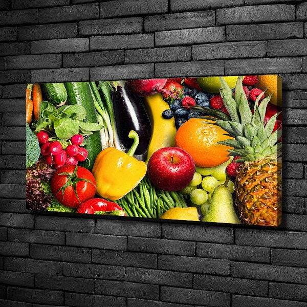 Wandbild Gemüse und Obst
