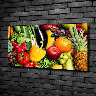 Wandbild Gemüse und Obst