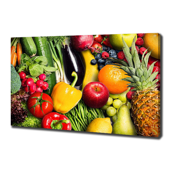 Wandbild Gemüse und Obst
