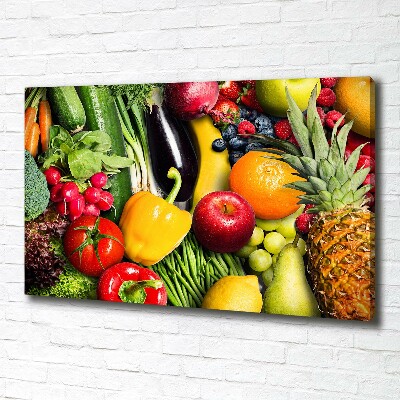 Wandbild Gemüse und Obst