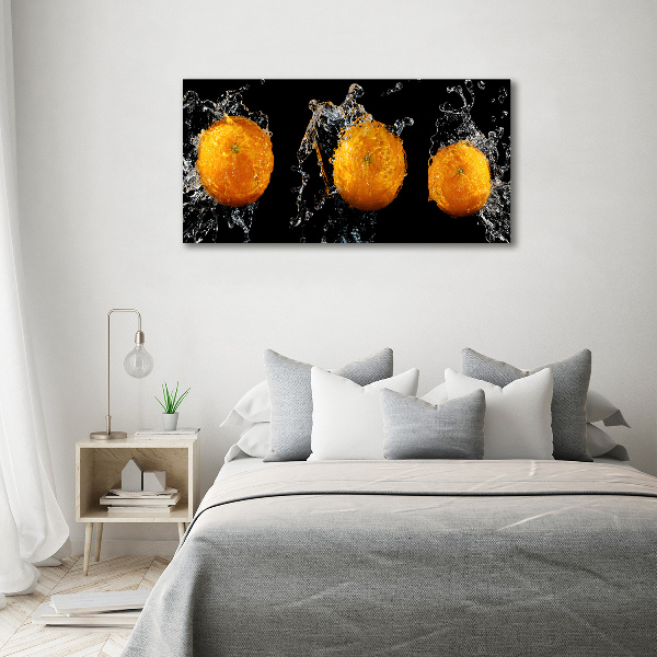 Bild auf leinwand Orangen und Wasser